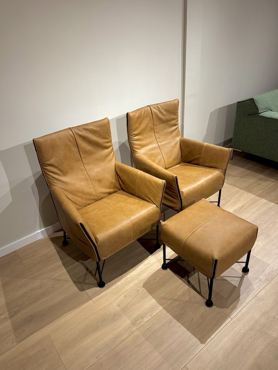 Image 1 of Ensemble Montis Charly + Hocker - Cuir Ohmann