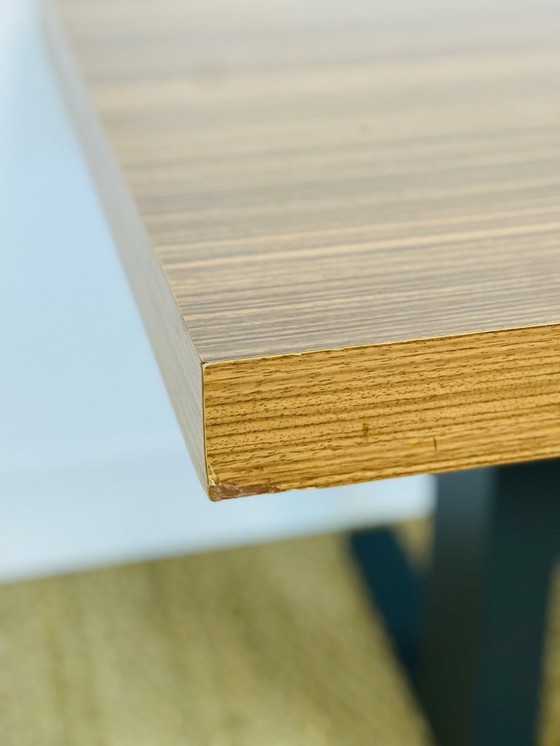 Image 1 of Vintage lift-top coffee table in Formica and black metal, 1970