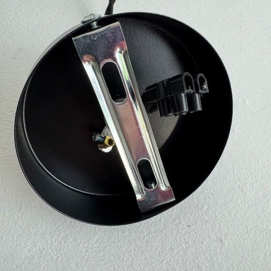 Image 1 of ANTIEKE GEËMAILLEERDE INDUSTRIËLE WERKPLAATS HANGLAMP