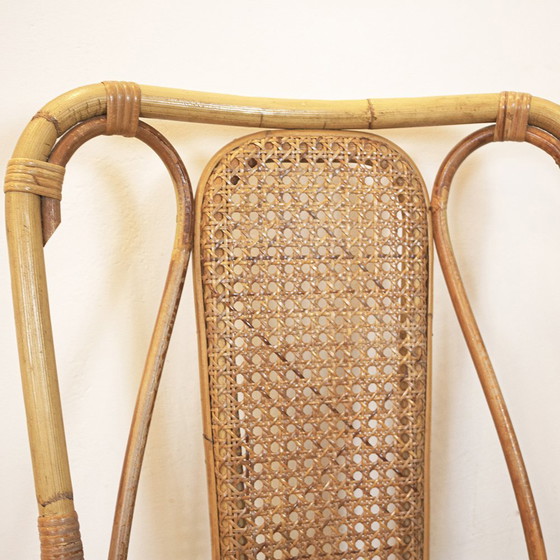 Image 1 of Vintage Wicker Bamboo Chair, Spain, 1970s
