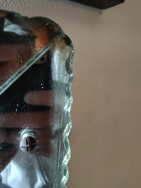 Image 1 of Italian Venetian wall mirror – full glass – faceted – vintage