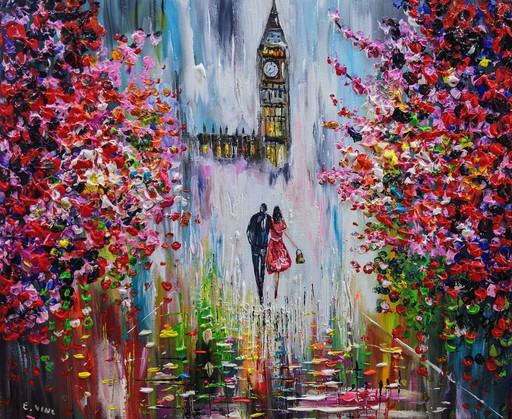 Tableau D'Artiste - Eveline Vine - Spring Walk In London