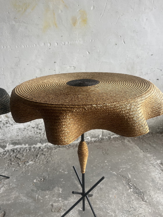 Image 1 of Satz von 2 Tischen aus italienischem Raffiabast