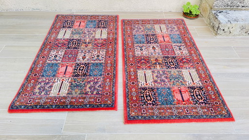 Paire TAPIS VINTAGE Inspiration Art Déco 
