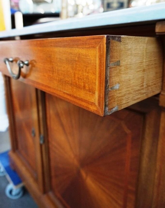 Rosel manufacturer brussel enfilade mahogany, marquetry. – Sideboard, Bronze, Marble (photo 5 of 10)
