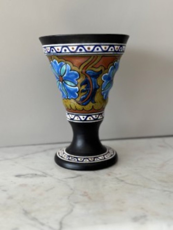 Image 1 of GOLDEN ETERICATE VASE Original No. 108