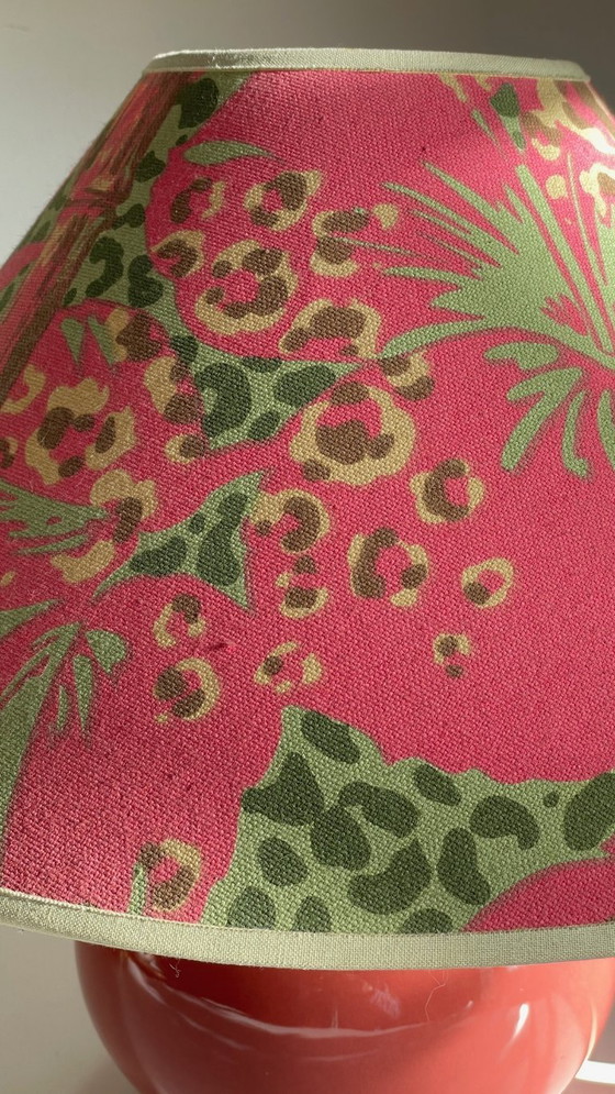 Image 1 of Vintage Ceramic Leopard Lamp