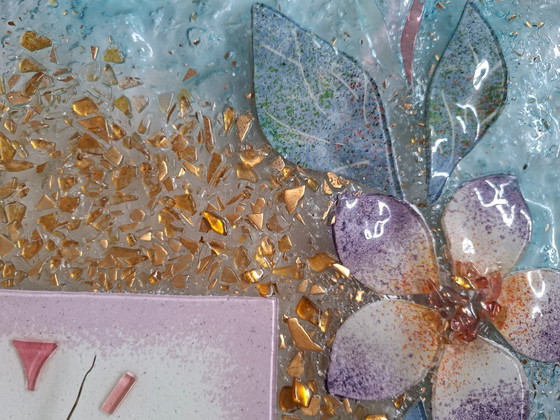 Image 1 of Magnífico reloj de pared de Gianfranco Costantin – Cristal artístico de Murano