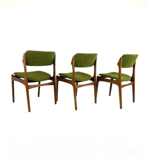 Image 1 of Set of 3 vintage dining chairs model 49, Erik Buch '70