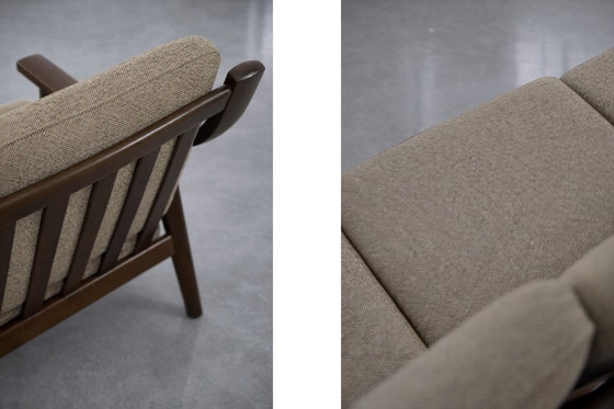 Image 1 of Vintage Mid-Century Scandinavian Modern 3-Seat Sofa & Armchair by Hans J. Wegner for Getama, Set of 2, 1960s