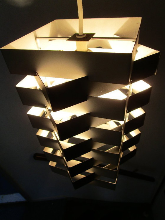 Image 1 of Lampada a sospensione in metallo di Hoogervorst per Anvia, anni '50.