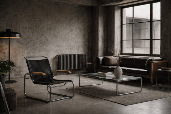 Image 1 of Vintage Bauhaus B35 armchair by Marcel Breuer for Thonet, 1930s