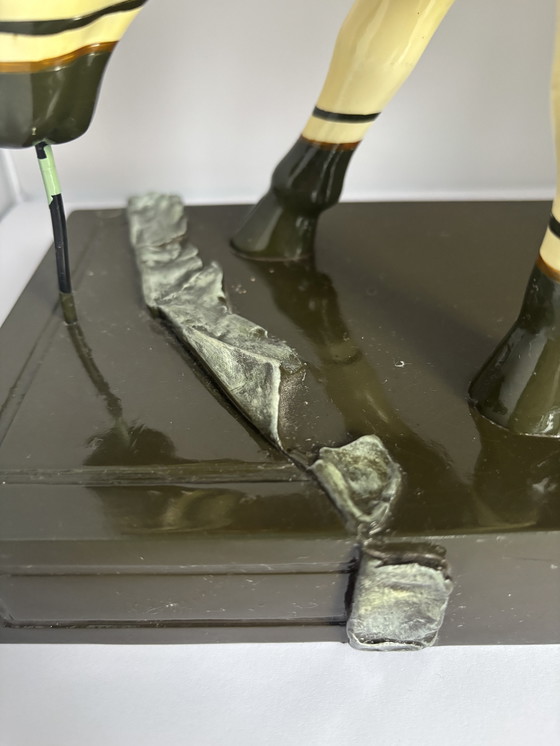 Image 1 of Design XL beeld Cow Parade scultura “latte al cioccolato” 2002