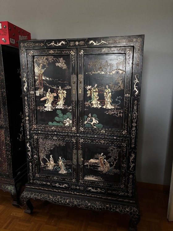 Wandschrank, Kristall, Holz (photo 4 of 9)