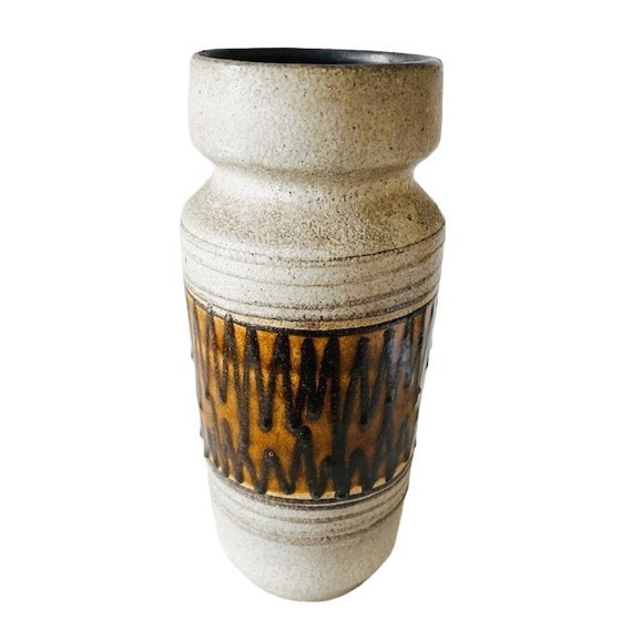 Image 1 of Vintage West Germany vase beige EB Haldensleben 1960's