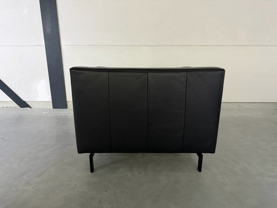 Rolf Benz Linea Poltrona - Pelle Nera – Poltrone, polished steel, Leather (photo 4 of 10)