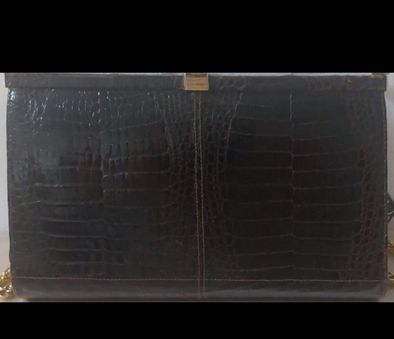 Handtasche aus hochwertigem italienischem Leder – Schultertaschen, Leather, Metal (photo 3 of 8)