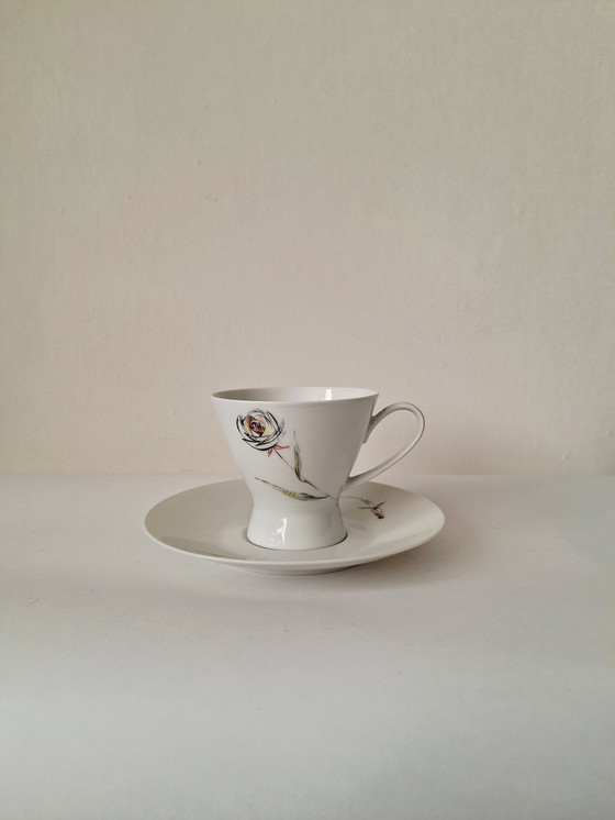 Image 1 of Rosenthal German Tea Set (4-piece) | High-Footed Cups | Vintage Mid-Century 1950s