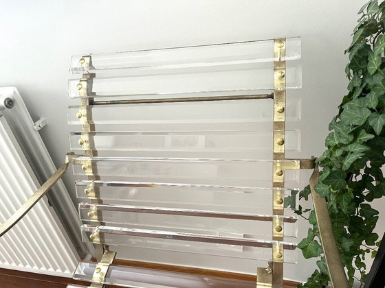 Image 1 of Vintage chair in acrylic/plexi with beautiful curved lines.