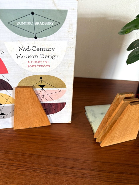 4x vintage oak bookends, Kai Kristiansen ‘60, Bookcases, Wood, Metal, Brown (photo 3 of 6)