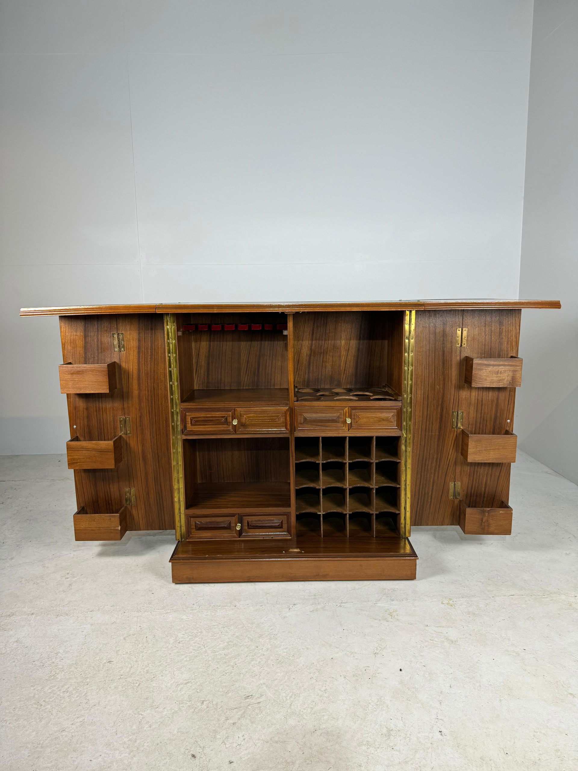 Brutalist store bar cabinet