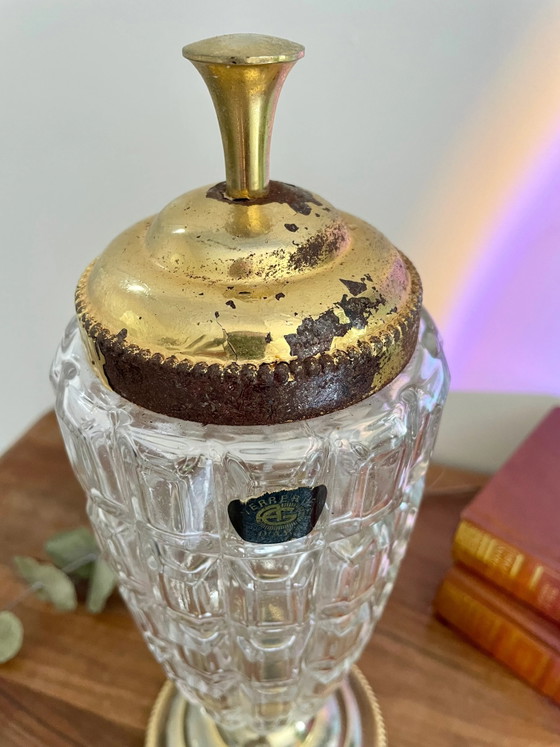 Bombonera grande de cristal y metal dorado – Objetos decorativos, Glass, Vintage (photo 2 of 5)