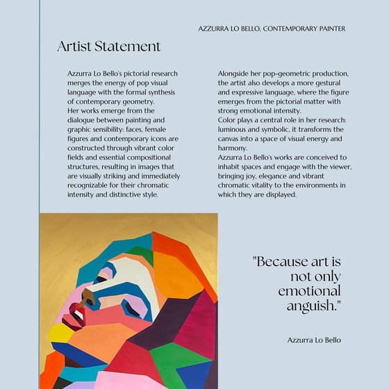 Image 1 of Portret van Sant S. Agata in Catania – Iconisch Italiaans religieus icoon – Pop Geometrisch portret