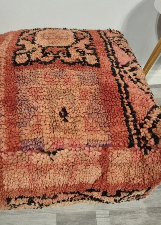 Image 1 of Moroccan Berber pouf, vintage seat cushion