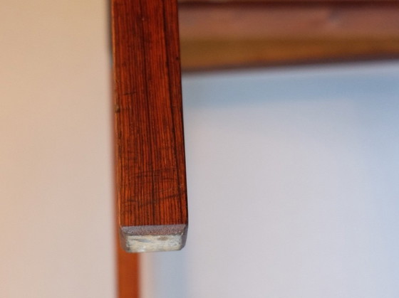 Image 1 of Mesa de centro de palisandro con azulejos de cerámica azul, Dinamarca, década de 1960