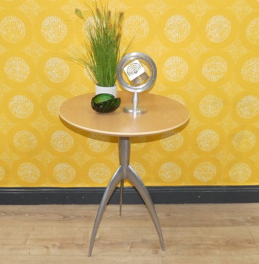 90s Italian design Jolly Marc Berthier Magis club table coffee table side table beech/steel vintage modern