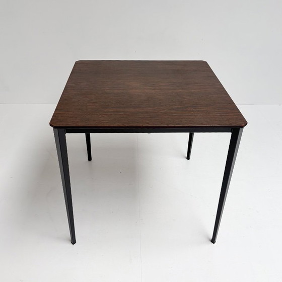 Midcentury Dining table by Wim Rietveld for Ahrend De Cirkel, 1960s – Metal, Wood (photo 7 of 14)