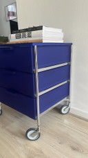 Kartell - Carrello Mobil 3 blu cobalto