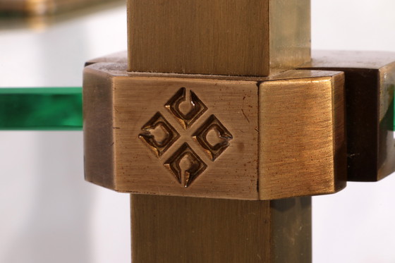 Image 1 of Peter Ghyczy, mobiletto da parete in ottone molto raro, modello R16, 1970