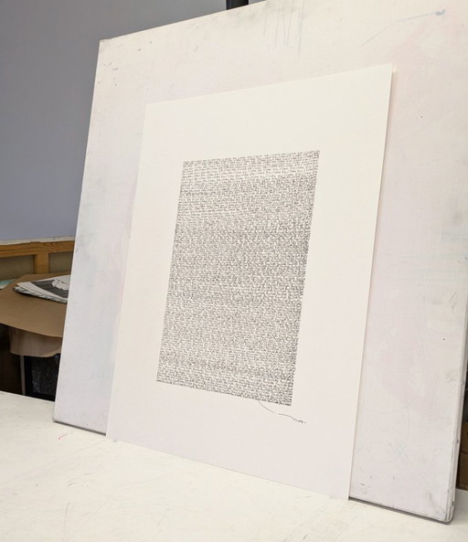 Tehos - original ink drawing on paper - 1211 times I love you - 2026