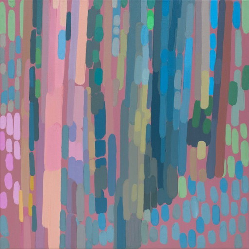 Tableau « Lumière de forêt 2 », pièce unique peinte à la main, nature, paysage, peinture acrylique 40x40cm