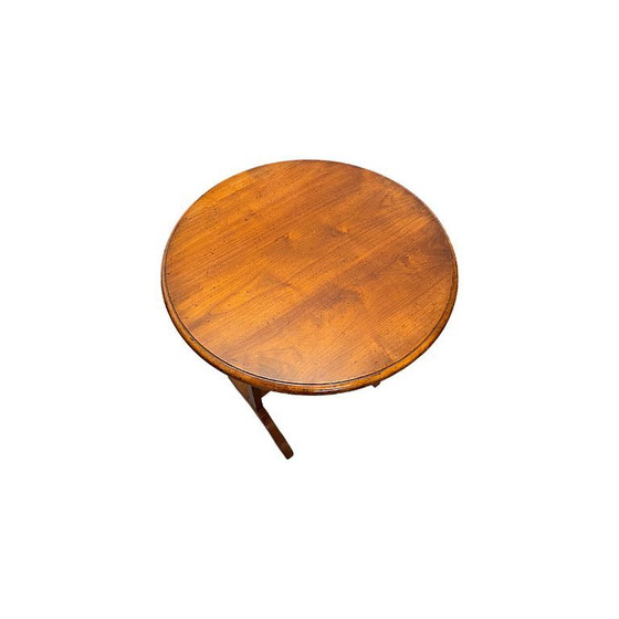 Image 1 of Vintage Franse kersenhout vigneron bijzettafel, jaren 80