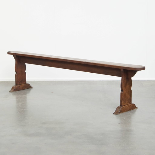 Antique hall bench / bench from France for the dining table