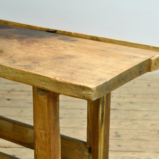 Table de travail en chêne, vers 1920 – Iron, Wood (photo 4 of 13)
