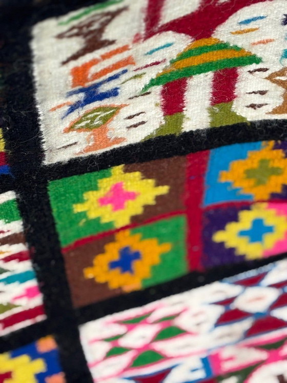 Large Vintage Wall Rug. – Wall decoration, Wool (photo 6 of 6)