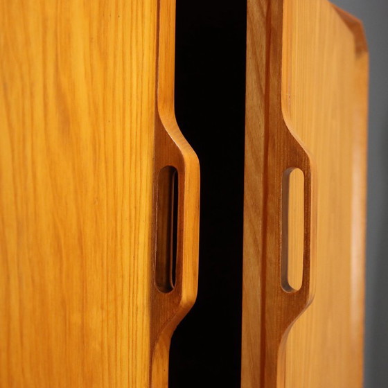Esdoornhouten wandboekenkast uit de jaren 60 – Boekenkasten, Wood (photo 5 of 16)
