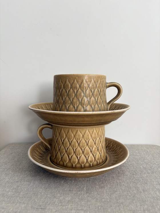 Image 1 of Vintage Kronjyden cups and saucers - Danish Design 1950s-1960s