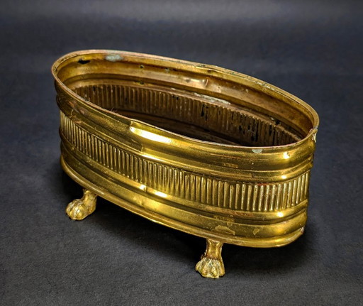 Small 19th Century Brass Planter – plantenbak, Metal