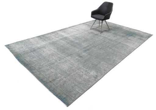 Tapis d'art vintage noué à la main 227x386