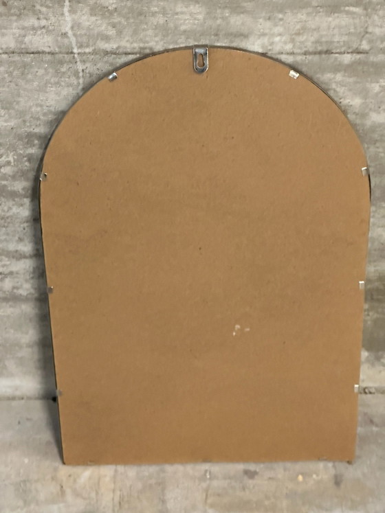 Specchio orientale in metallo traforato, 56,5 × 37 cm, Vetro, Argentato (foto 15 di 15)