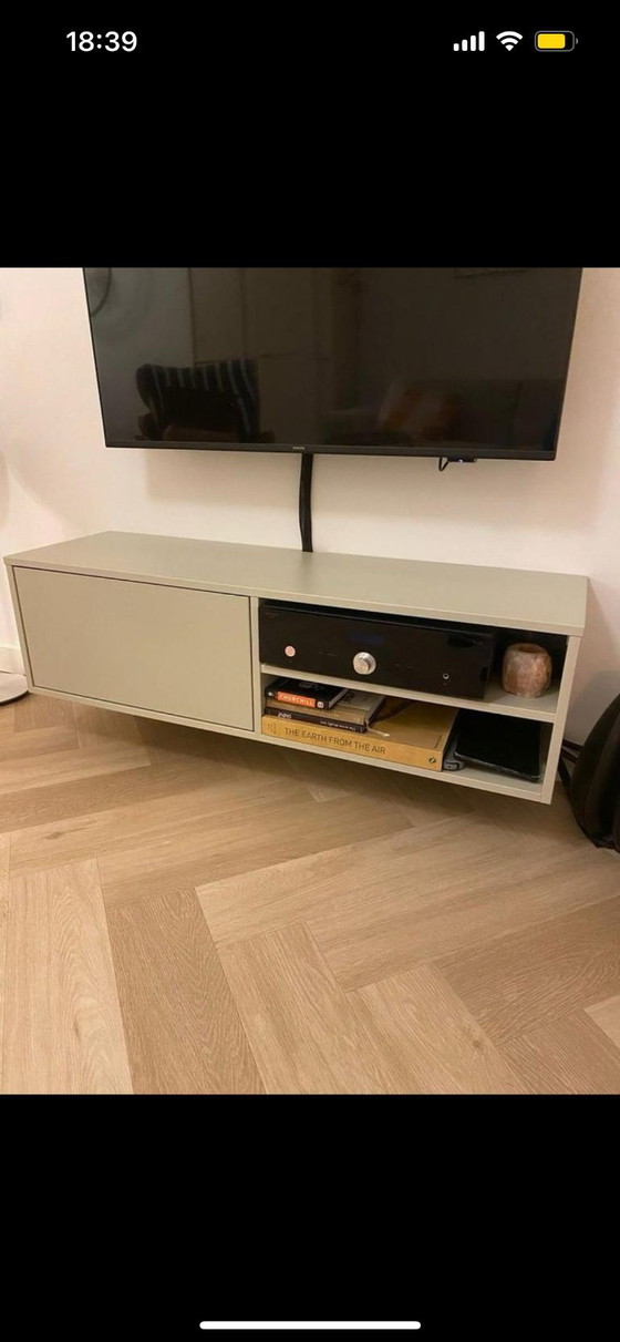 Image 1 of Sage green TV cabinet