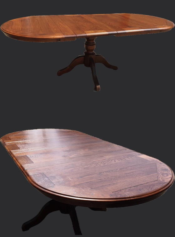 Bannink Art Nouveau extendable dining table cherry wood (photo 4 of 6)