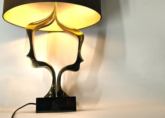 Image 1 of Bronze table lamp by Willy Daro, 1970s