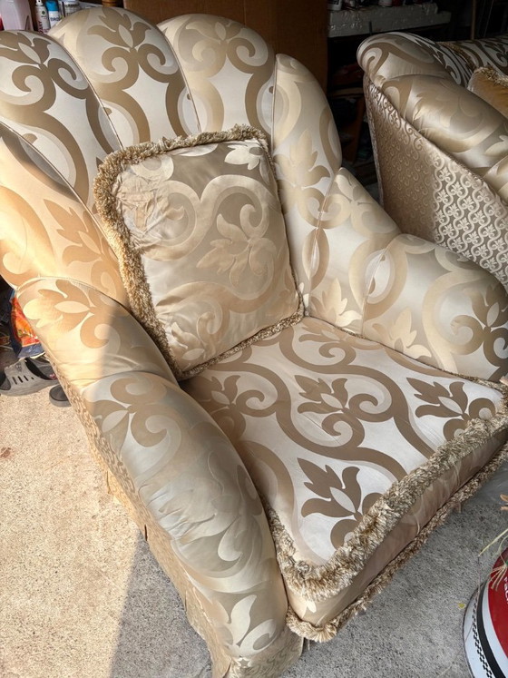 Luxury Zanaboni Pantheon Sofa Hendcraft Made In Italy – 3-5 seaters, Textile, Brass (photo 21 of 21)
