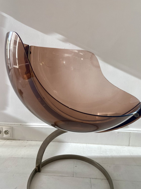 Sphère Stuhl von Boris Tabacoff, mobilier modulaire moderne, Liebessitze, Plexiglas, Metall, Transparent (Foto 2 von 9)