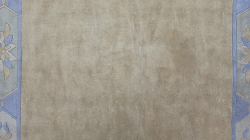 Tapis oriental moderne en laine, fait main, couleurs pastel, 248 x 350 cm
